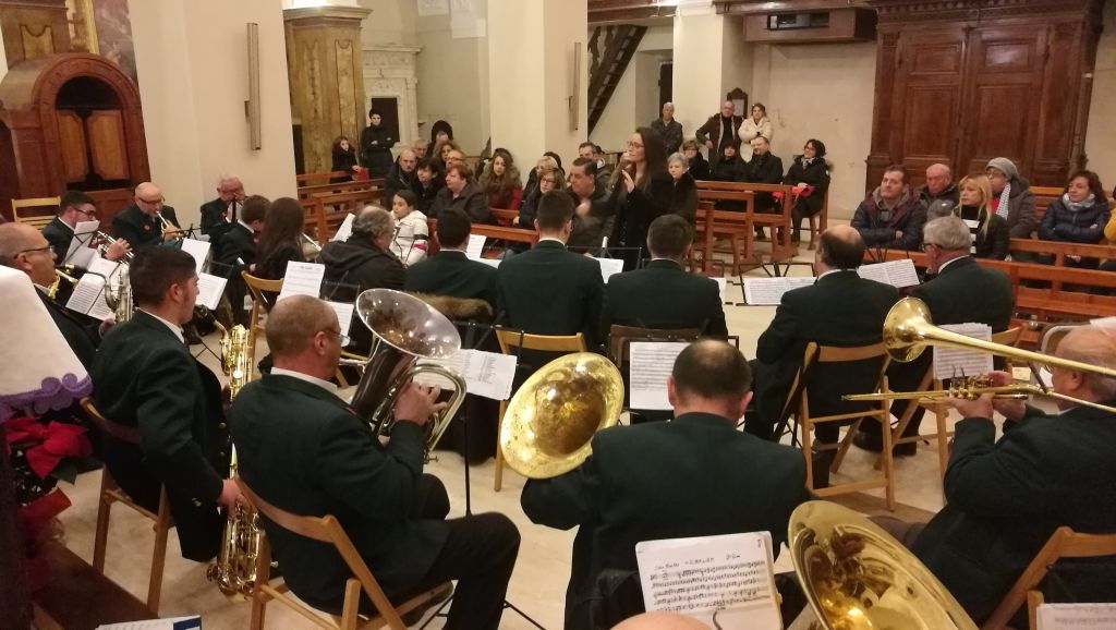 La Banda di Pratola durante il cocnerto