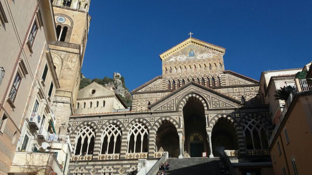 Amalfi: la cattedrale. La magnifica facciata